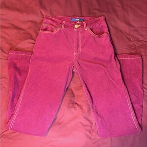 low rise y2k pink corduroy pants bootcut flare (Maui Girl)